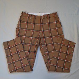 H&M Plaid Mid Rise Pants Size 6